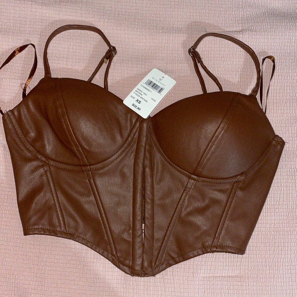 Brown Corset Top